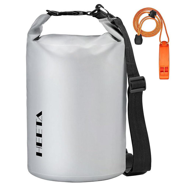 HEETA Waterproof Dry Bag for Women Men, 5L/10L/20L/30L/40L Roll Top Lightweight Dry Storage Bag Backpack with Emergency Whistle for Travel, Kayaking, Boating, Camping, Beach, Cruise Ship Essentials
