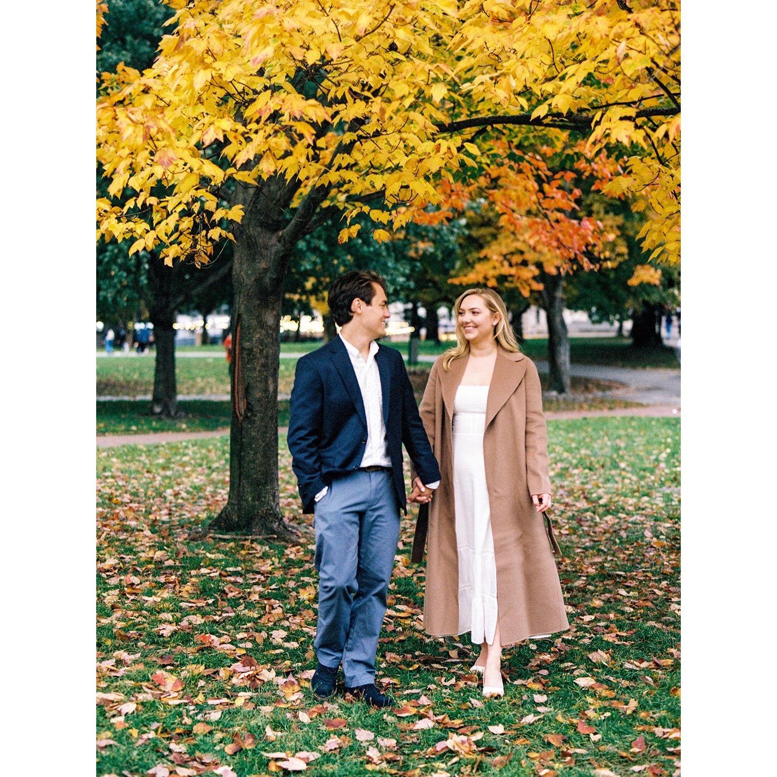 Engagement photos in Boston