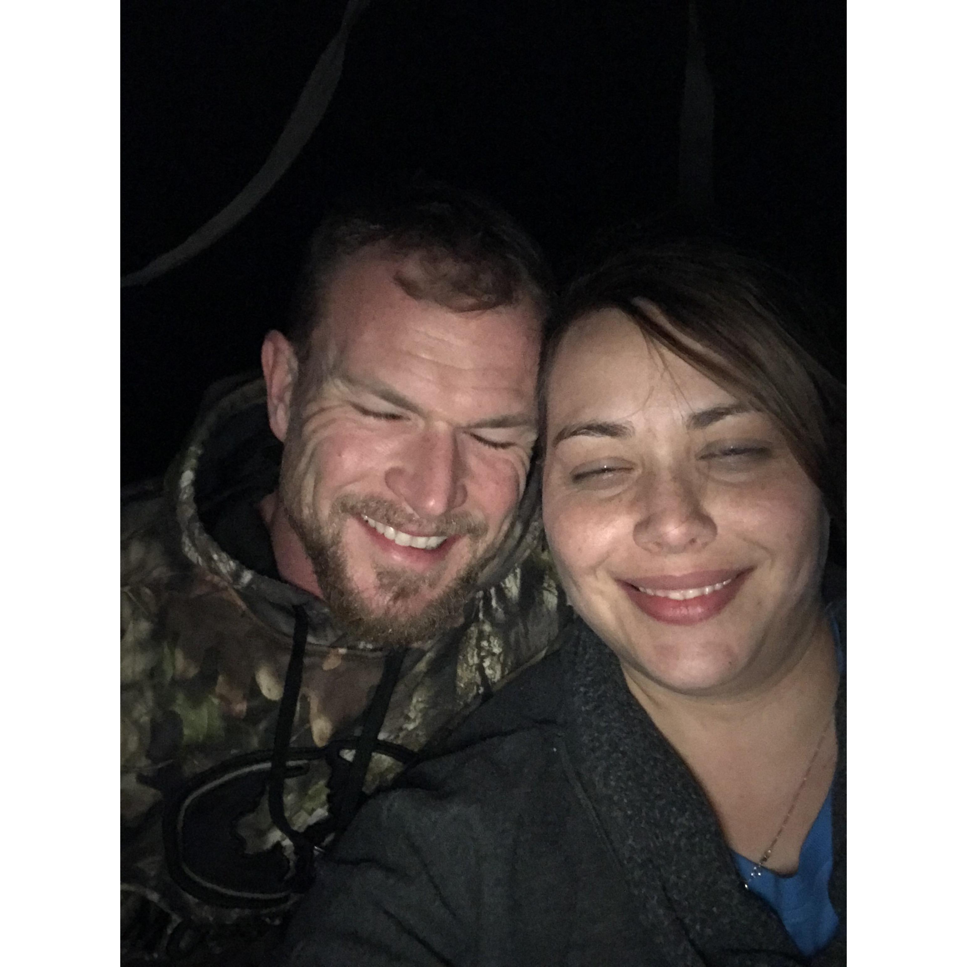 First real date, Freddy's and a Meteor Shower with some Holiday Spirit. December 2017