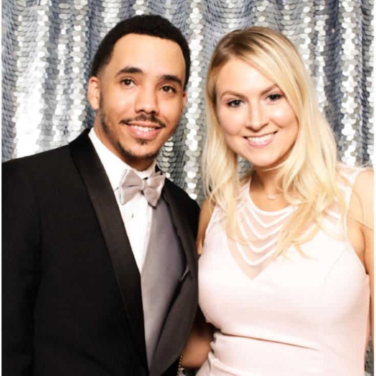 Us at a wedding