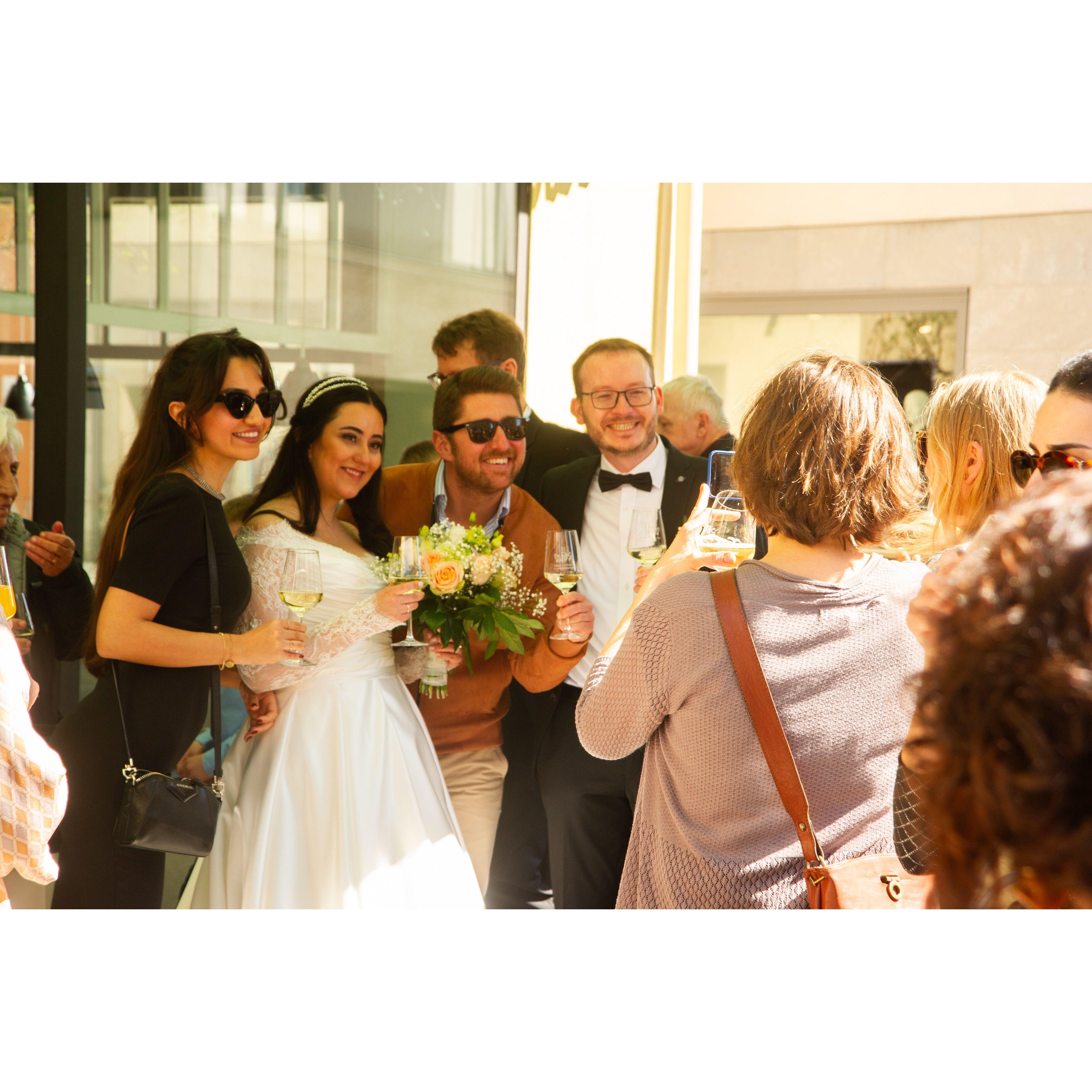 Champagne Reception Wineyard Peterstirn