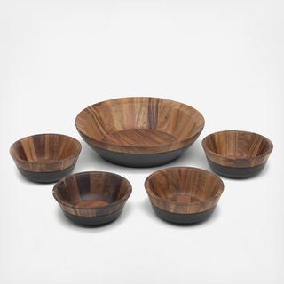 Kona Wood 5-Piece Salad Set