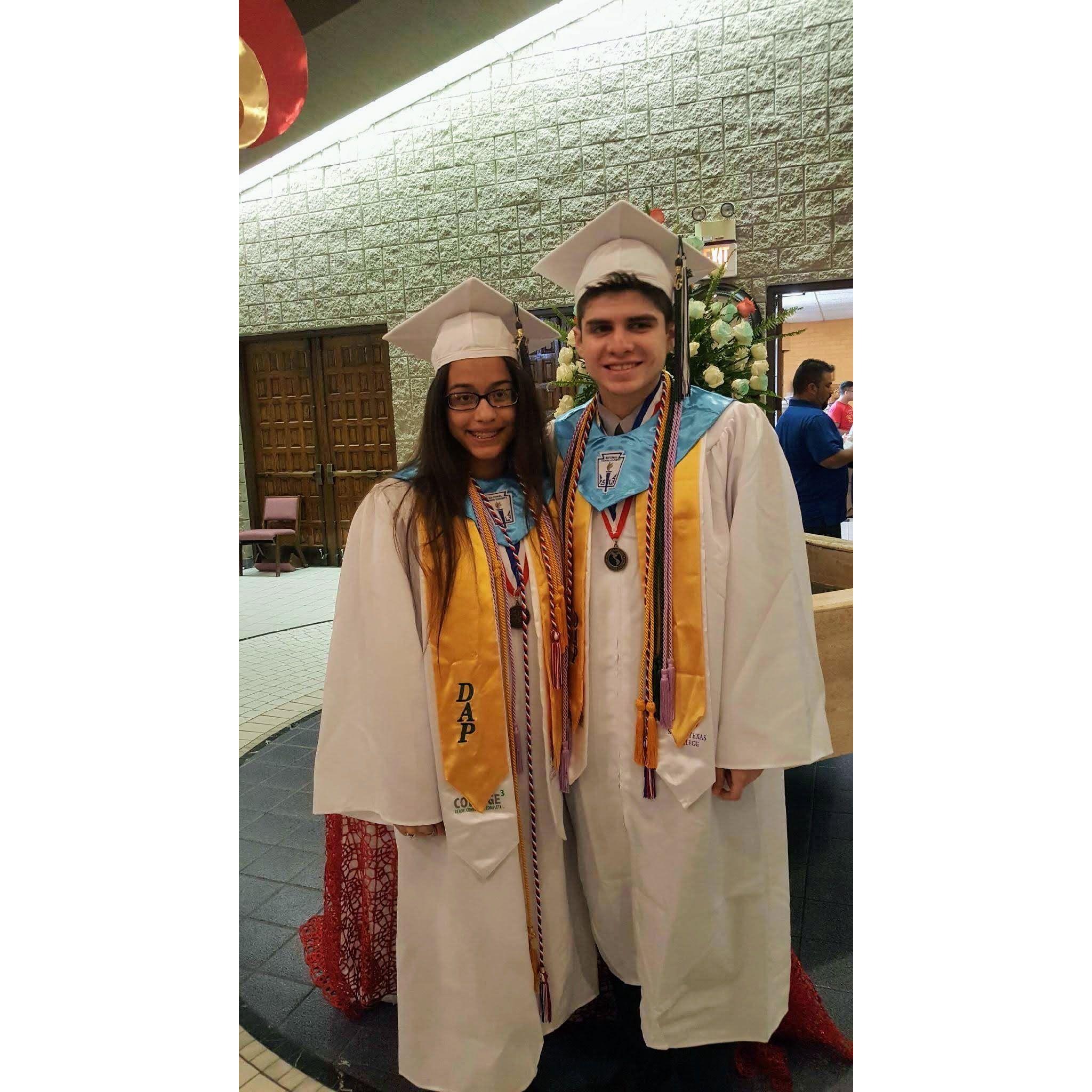 High school graduation mass at the Resurrection church