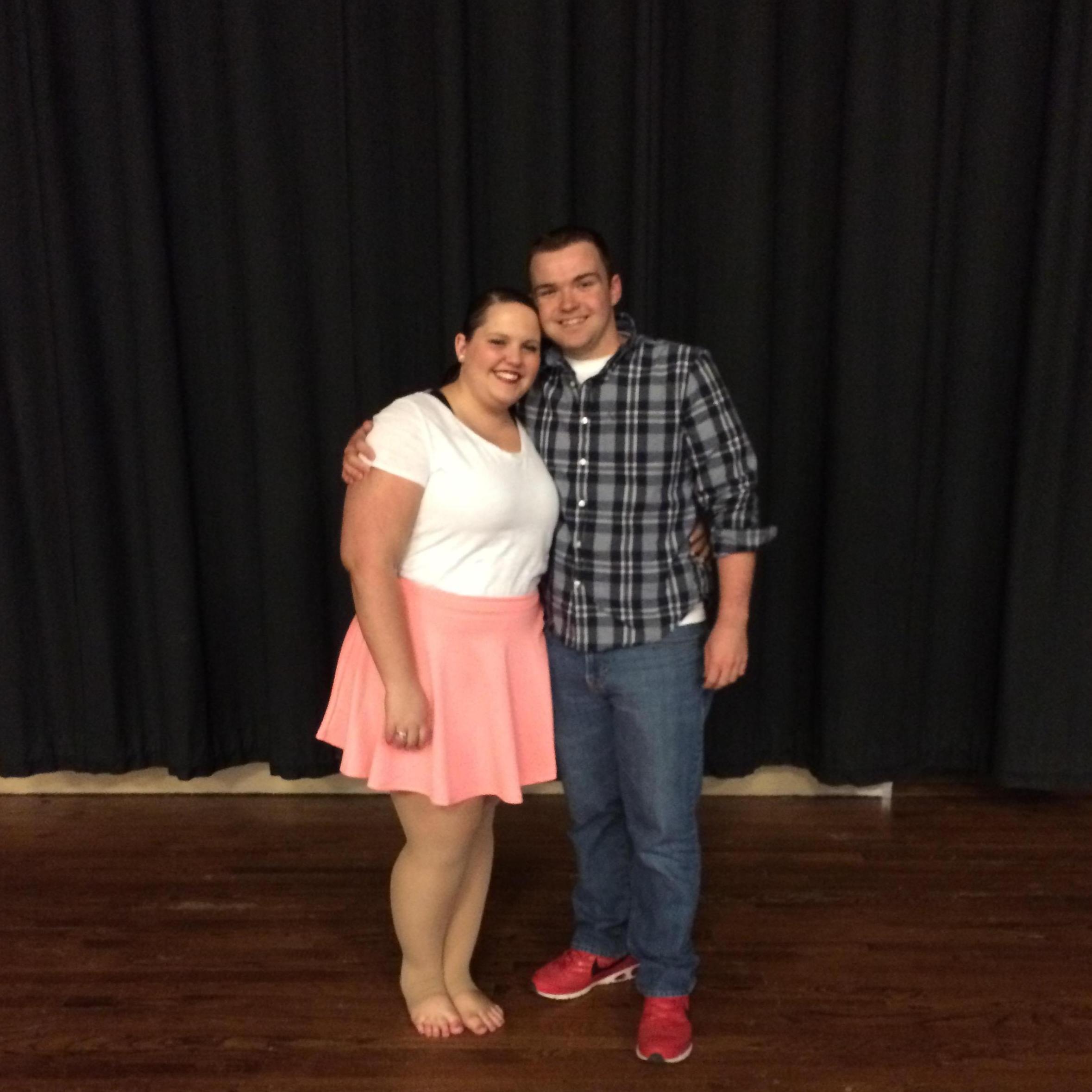 My biggest supporter...Chris drove down to URI to see so many Dance Company performances!