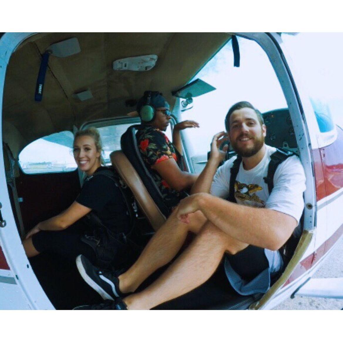 About to Sky-Dive over Newport!