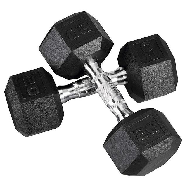 VIGBODY Hex Dumbbell Barbell, Hex Black Dumbbells Free Weights with Metal Handles for Home Gym Lifting Weights, Free Weights Hand Hex Dumb Bells for Women, Men
