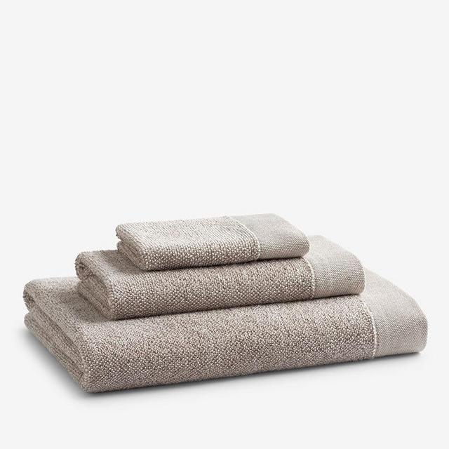 Cotton and Linen Mélange Bath Towel