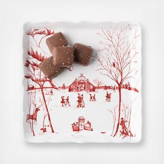 Country Estate Winter Frolic "Mr. & Mrs. Claus" Sweets Tray