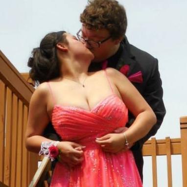 Prom 2013-Anthony's first time seeing Jamie in a dress