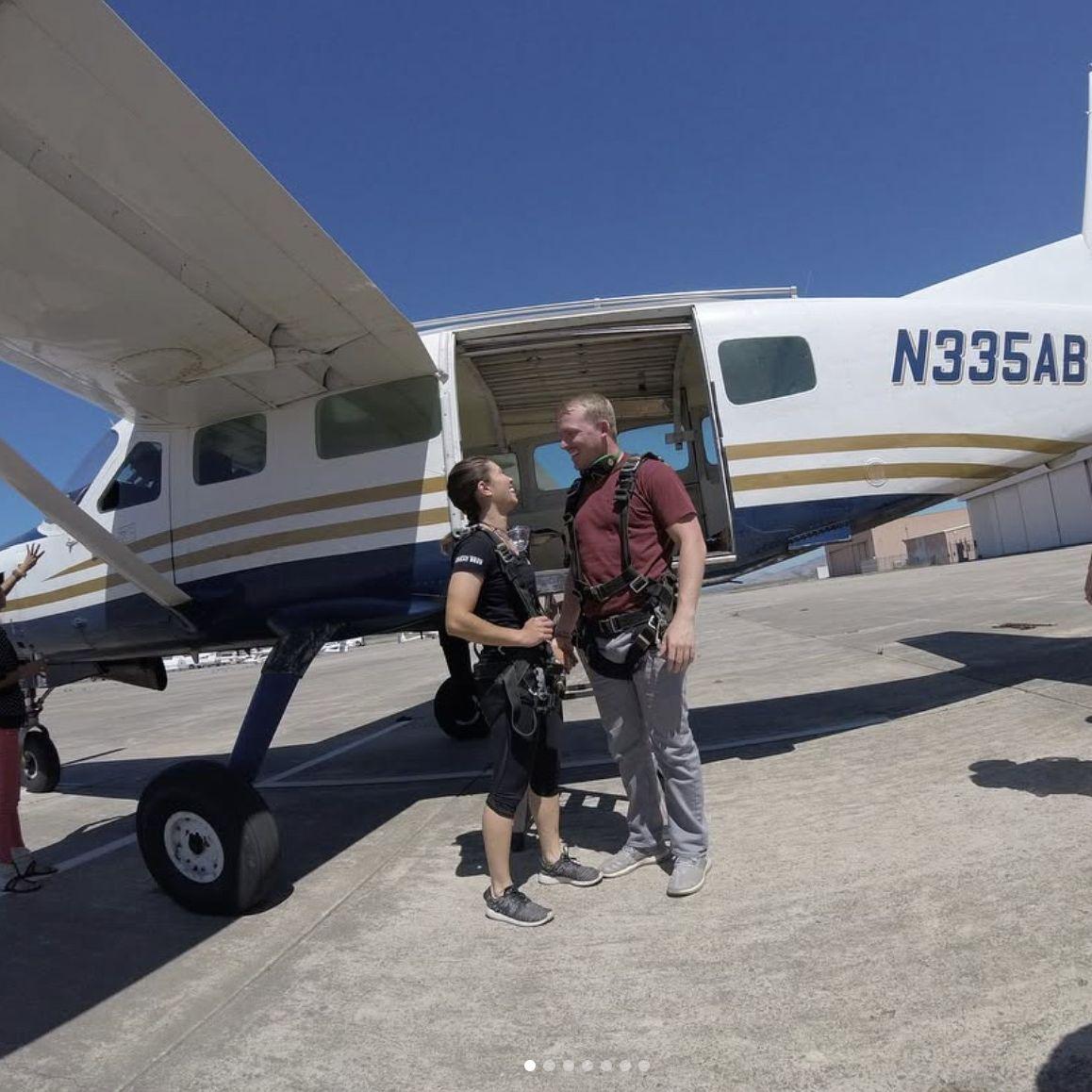 Shelby really tested the relationship by surprising Emily with a skydiving excursion. She may have cried, but ended up having fun and would do it again.