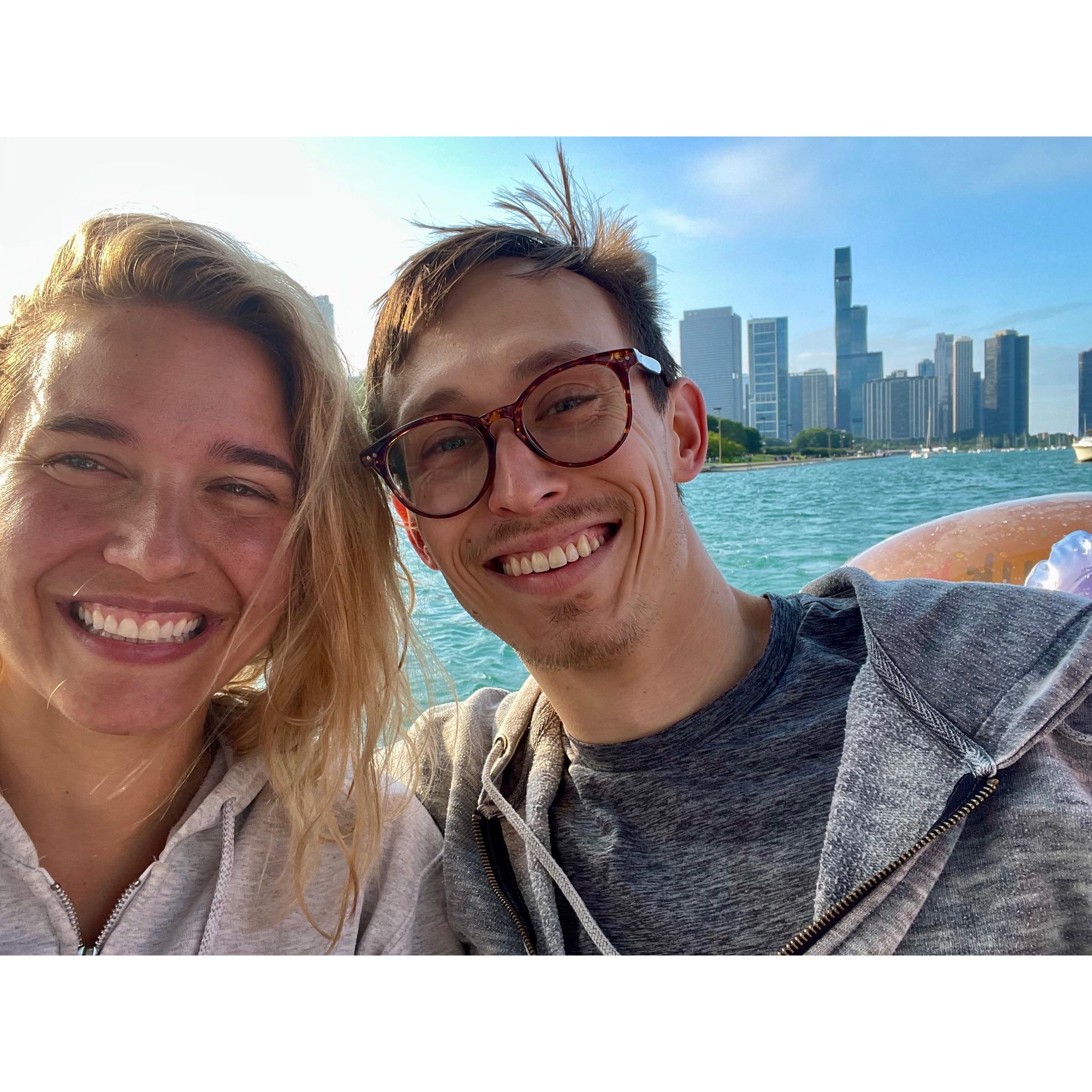 Boating in Chicago, 2021.