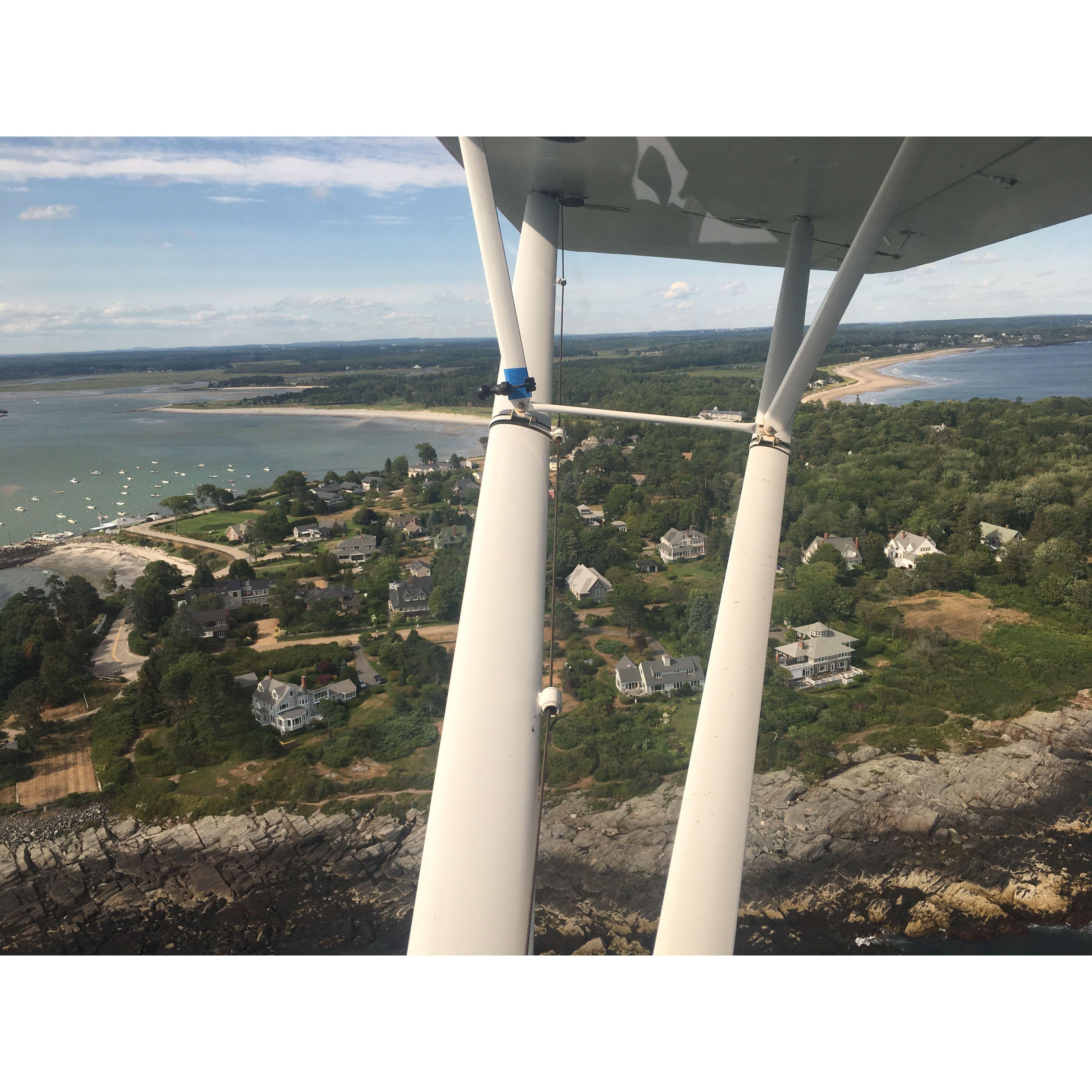 View of Prouts from the air
