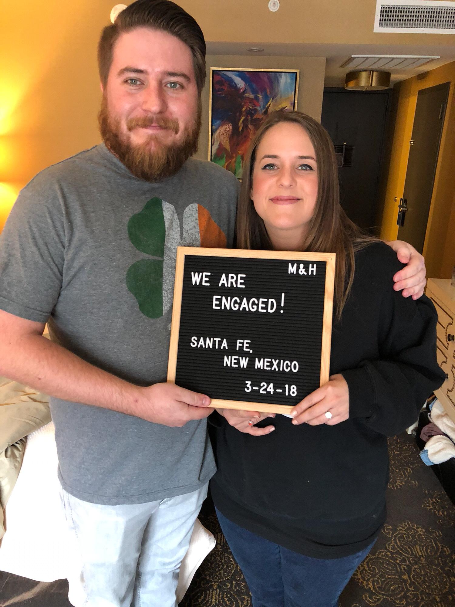 Right after our engagement in Santa Fe, NM