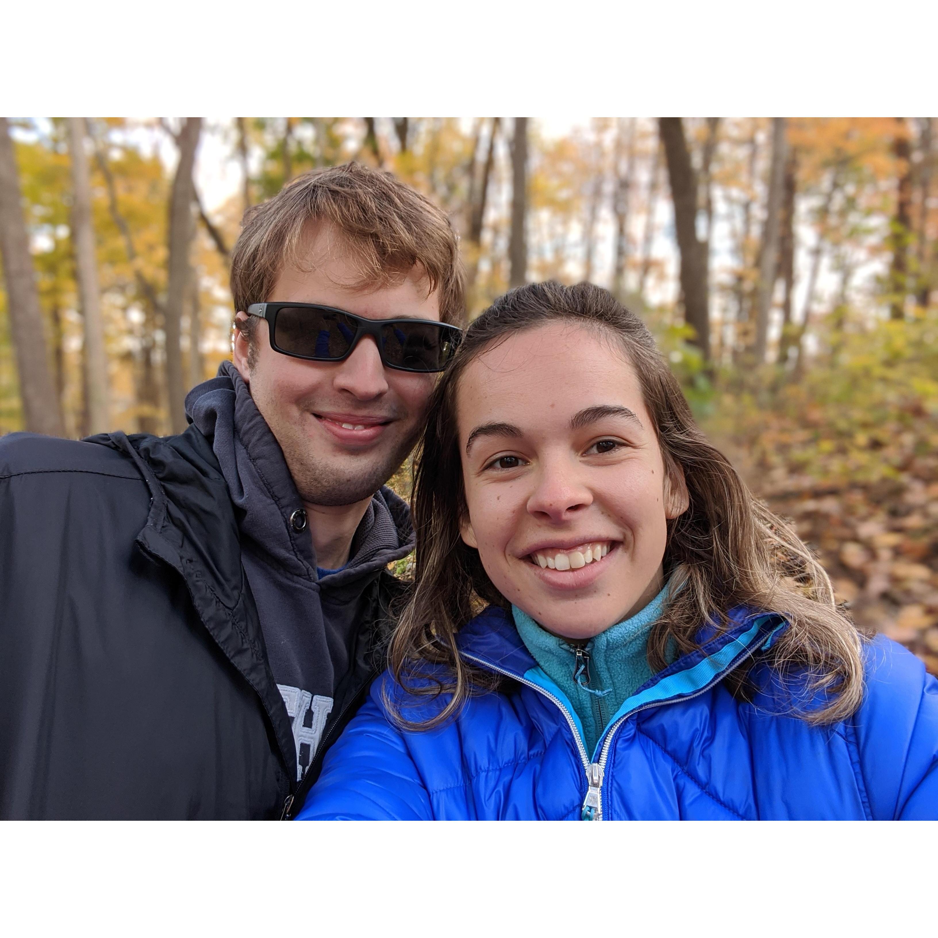 2019: Exploring hiking trails in Indy