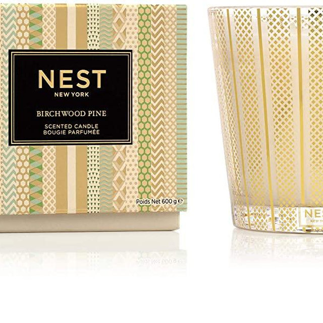 NEST Fragrances 3-Wick Candle- Birchwood Pine , 21.2 oz