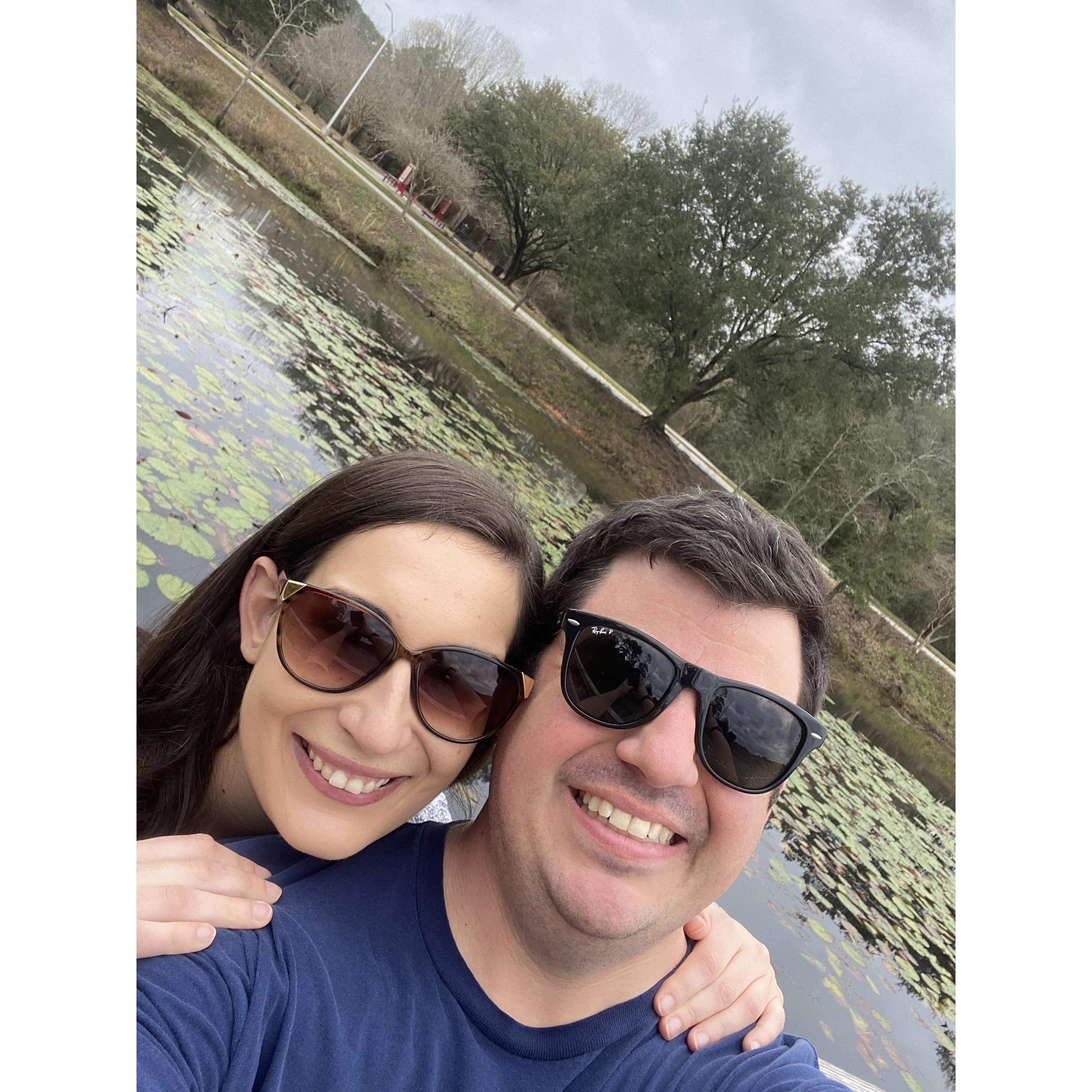One of our hiking adventures.