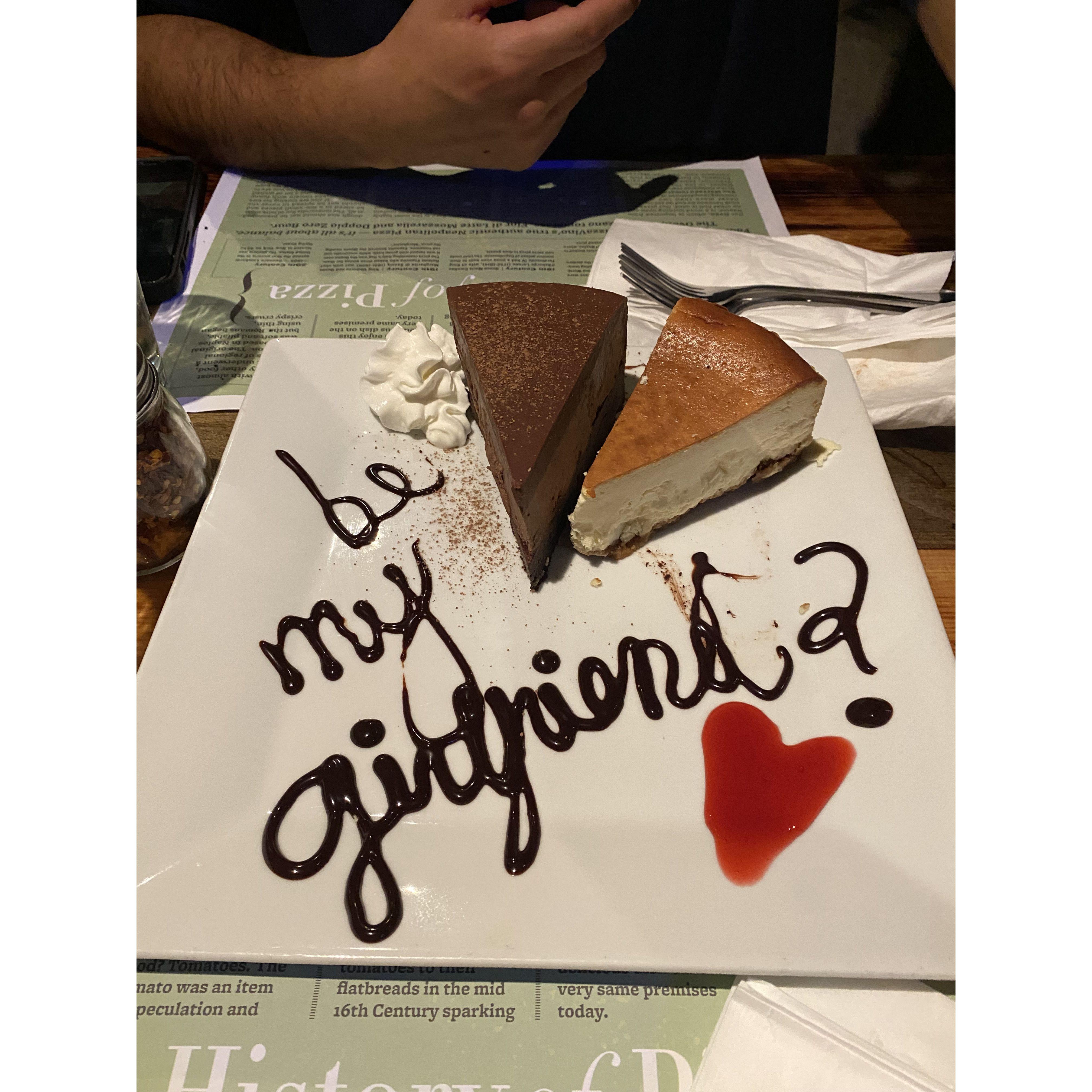 He finally asked me out, and he planned this at a restaurant. I said yes, of course! (February 2023)