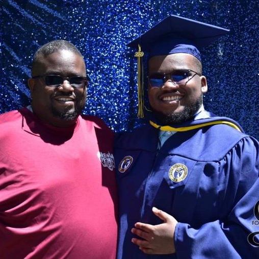 The groom and his father, Keith SR.