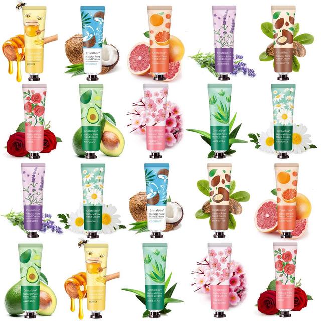 20 Pack Hand Cream Gift Set- Scented Hand Lotion for Dry Cracked Hands,Working Hands Body- Hand Care Moisturizing Cream Body Moisturizer Hydration Mini Hand Lotion Travel Size Bulk Gifts for Women