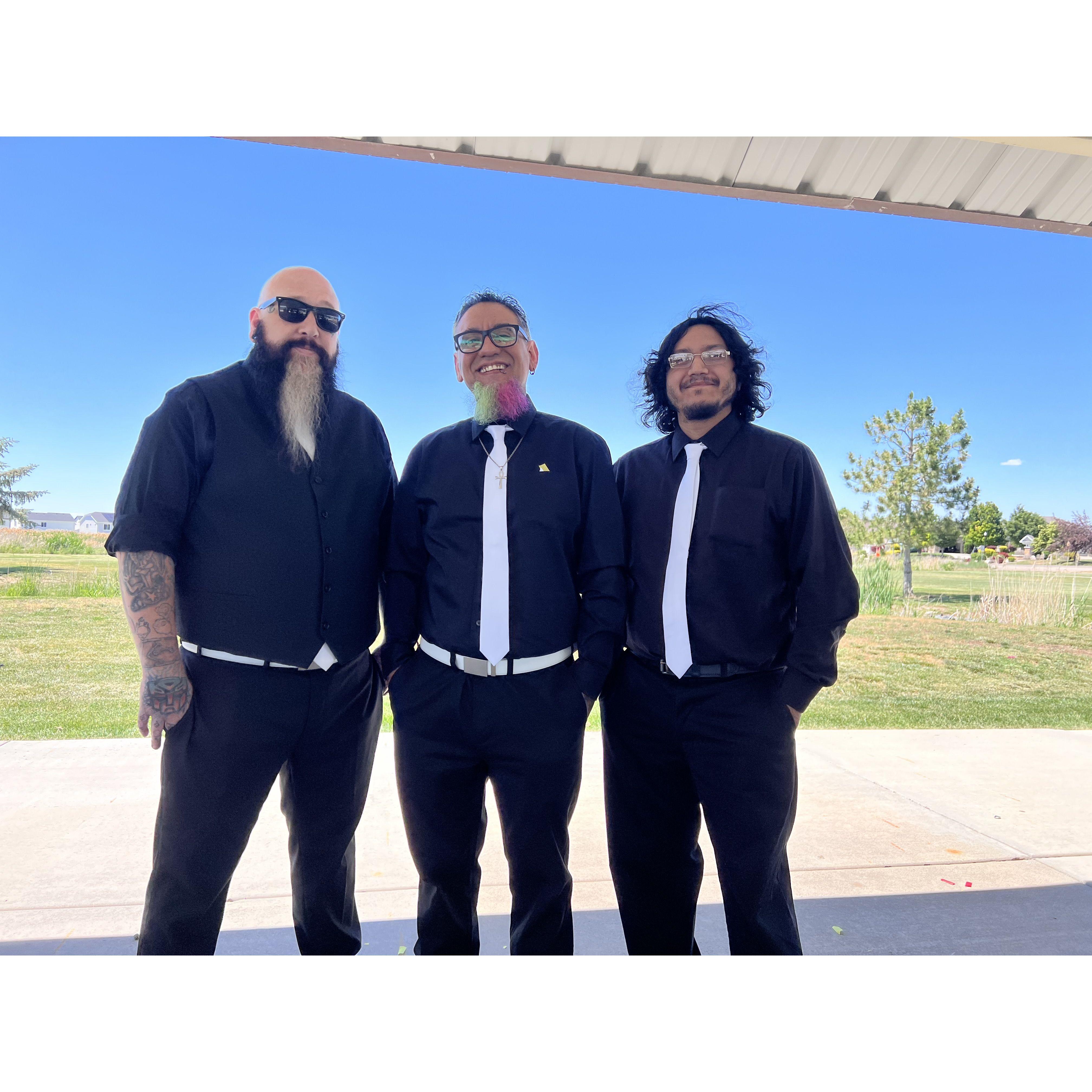 The Minister, Groom and Best man