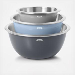 Good Grips 3-Piece Stainless Steel Mixing Bowl Set