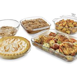 Libbey Baker’s Basics 5 Piece Glass Baking Dish Set with 1 Lid