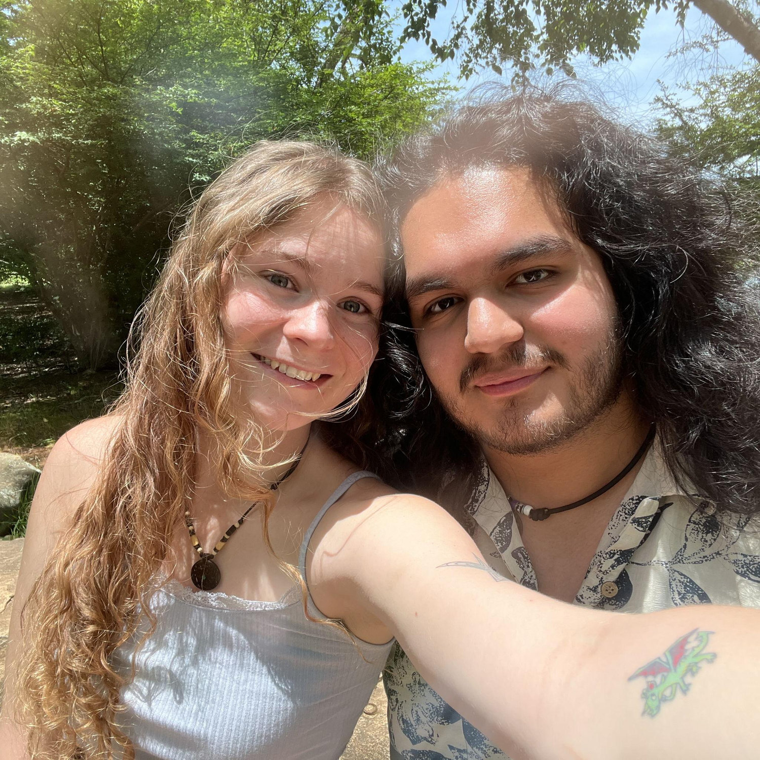 Taken at Milliken Gardens in Spartanburg, the place Leo would later propose to Alexa.