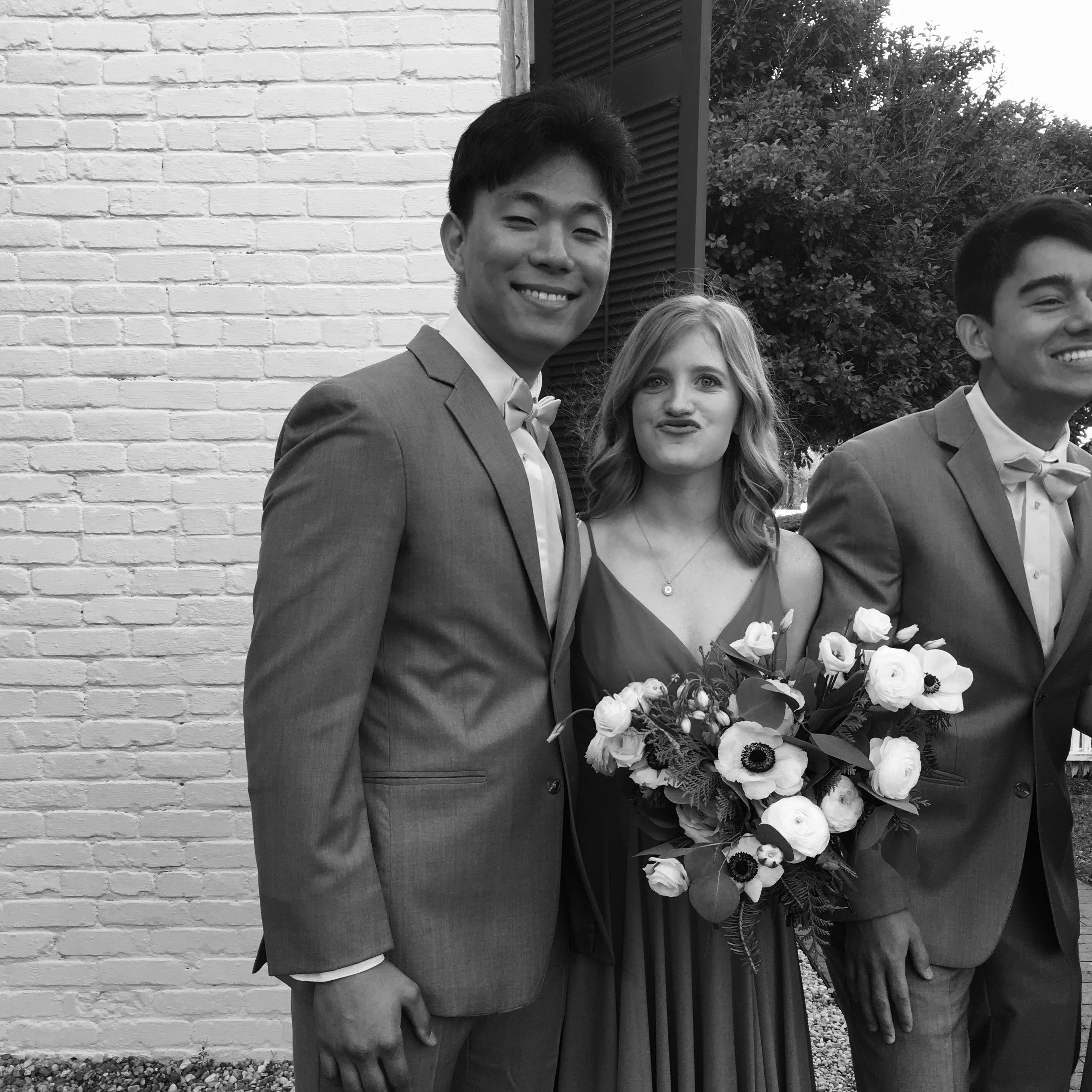 At our friend's wedding