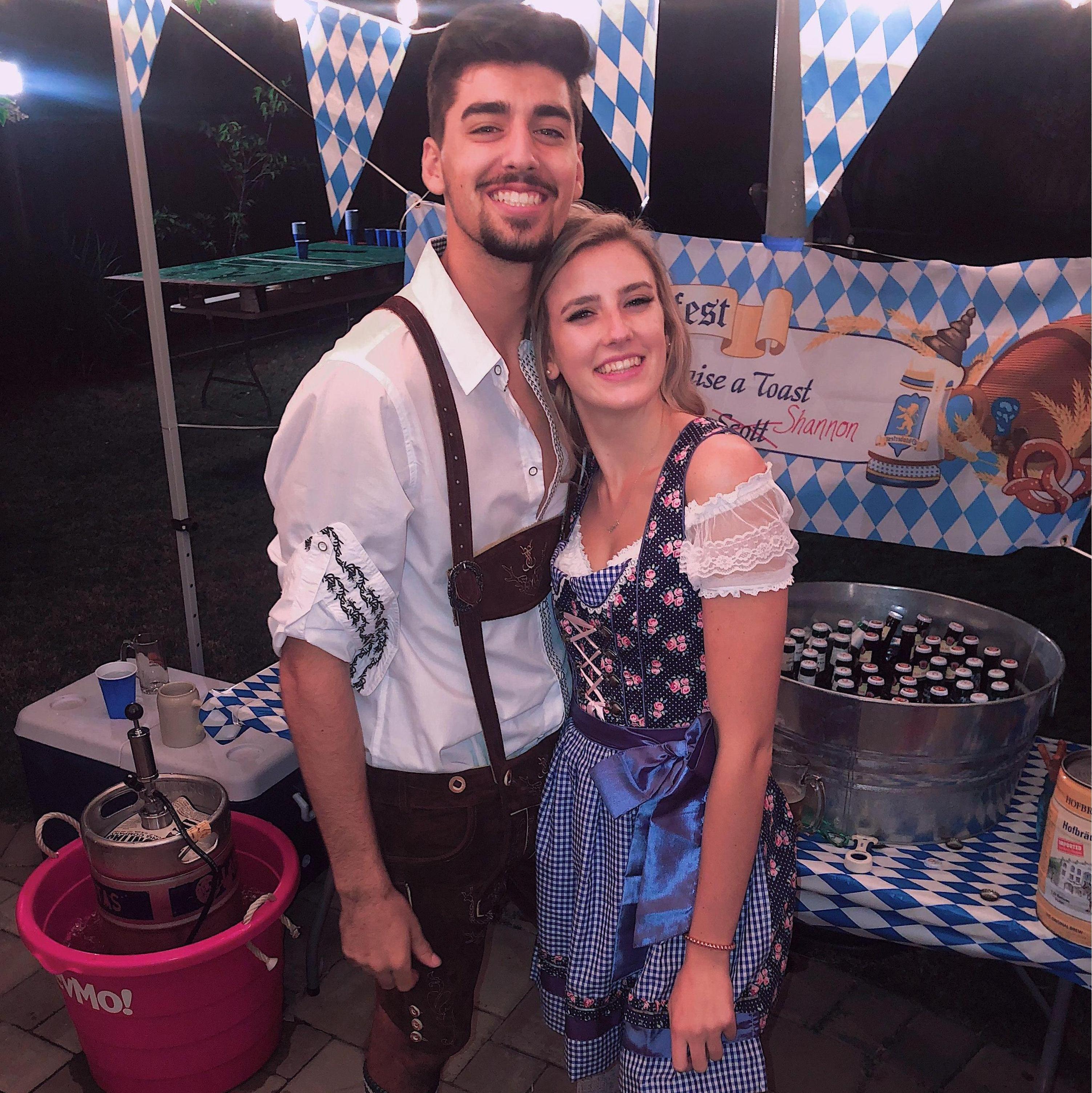our first annual carrithers oktoberfest party together!