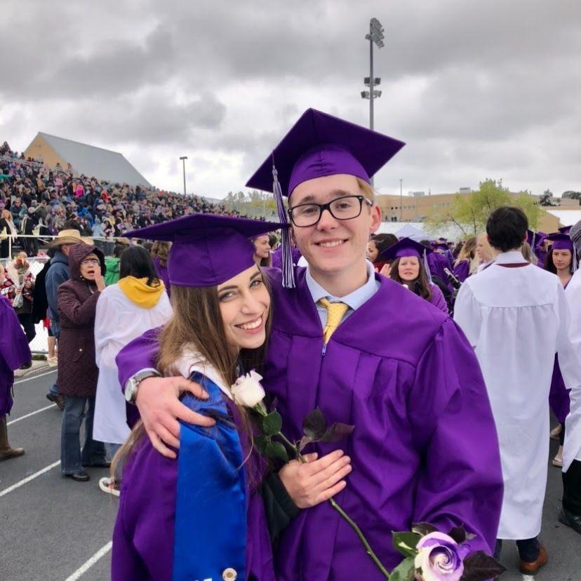 Us at our high school graduation