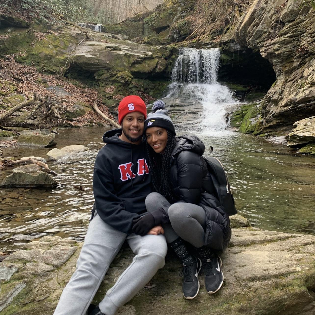 Our first trip together! Went to the mountains in Asheville, NC with a group of Cam's friends.