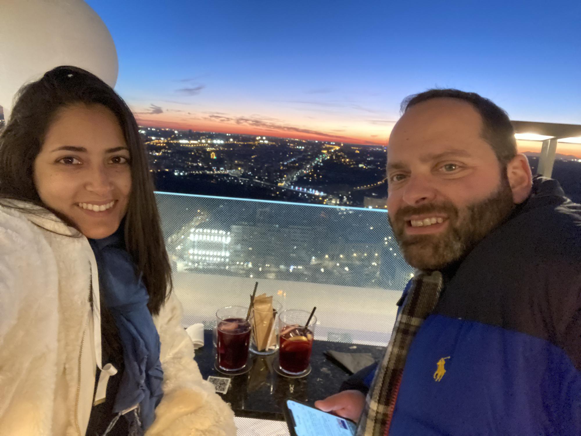 Sunset in beautiful Madrid.