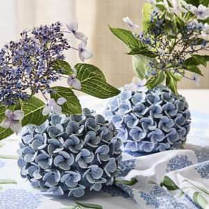 Hydrangea Flower Candle Holder - Set of 2