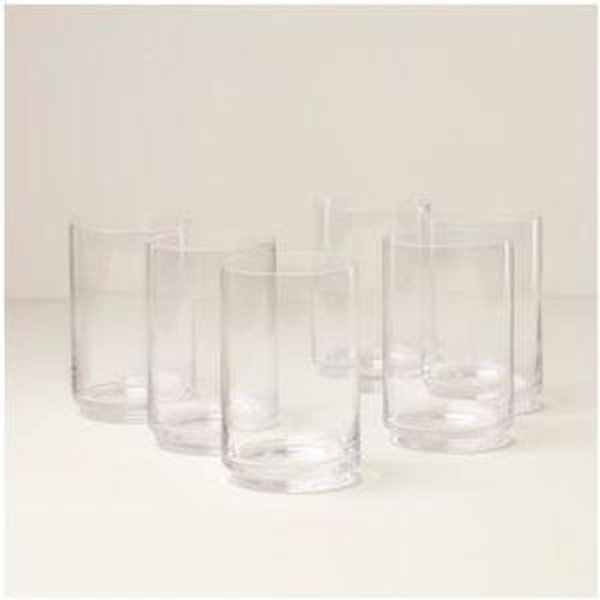 Tuscany Classics Stackable Glass Coolers, Set of 6