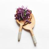 Mango Wood Serving Tongs