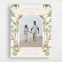 Beige Wedding Save the Date - Somrig Photo