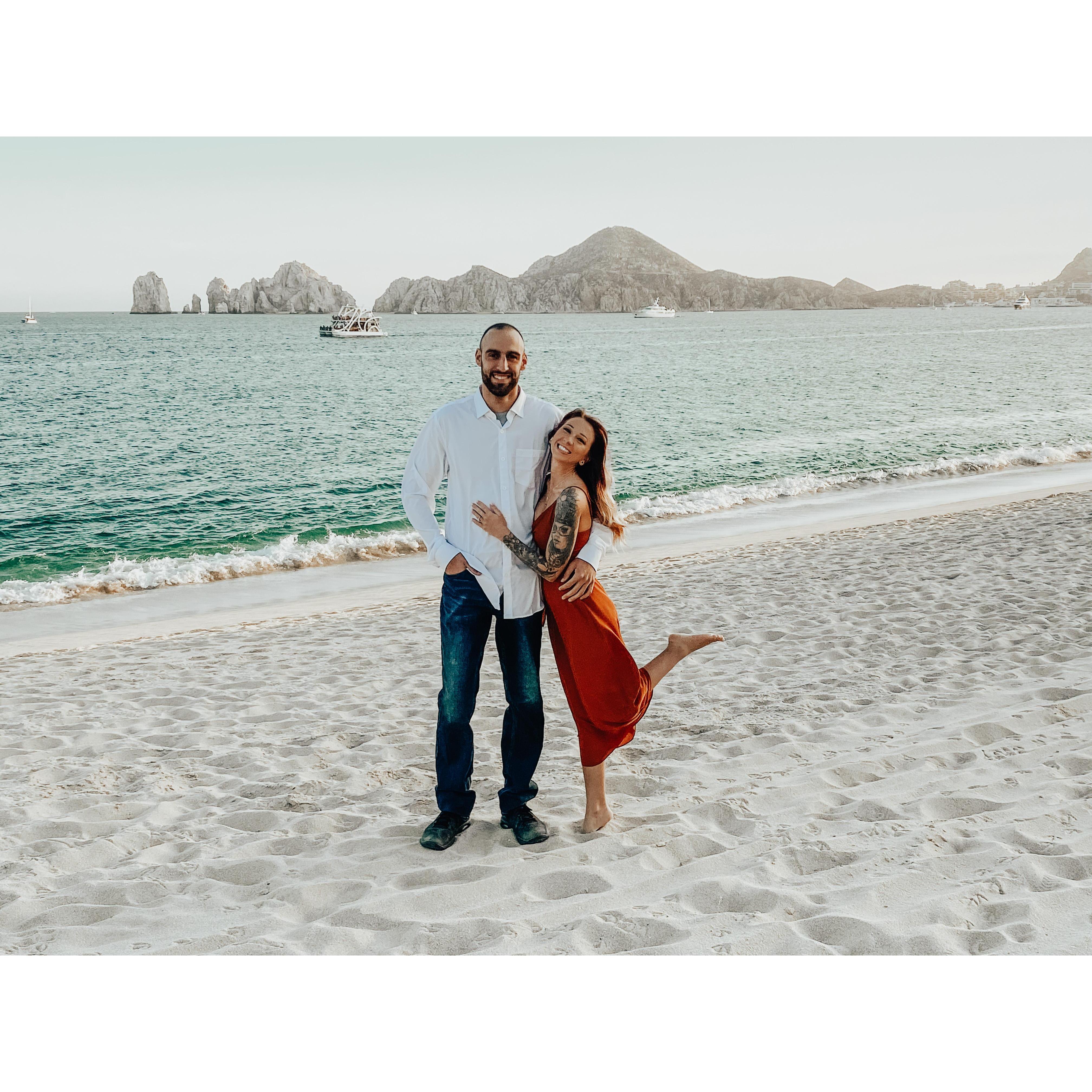 Their last trip to Cabo... until they become Mr. and Mrs. that is.