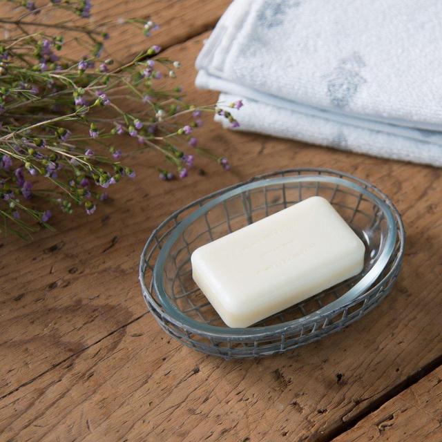 Wire & Glass Soap Dish