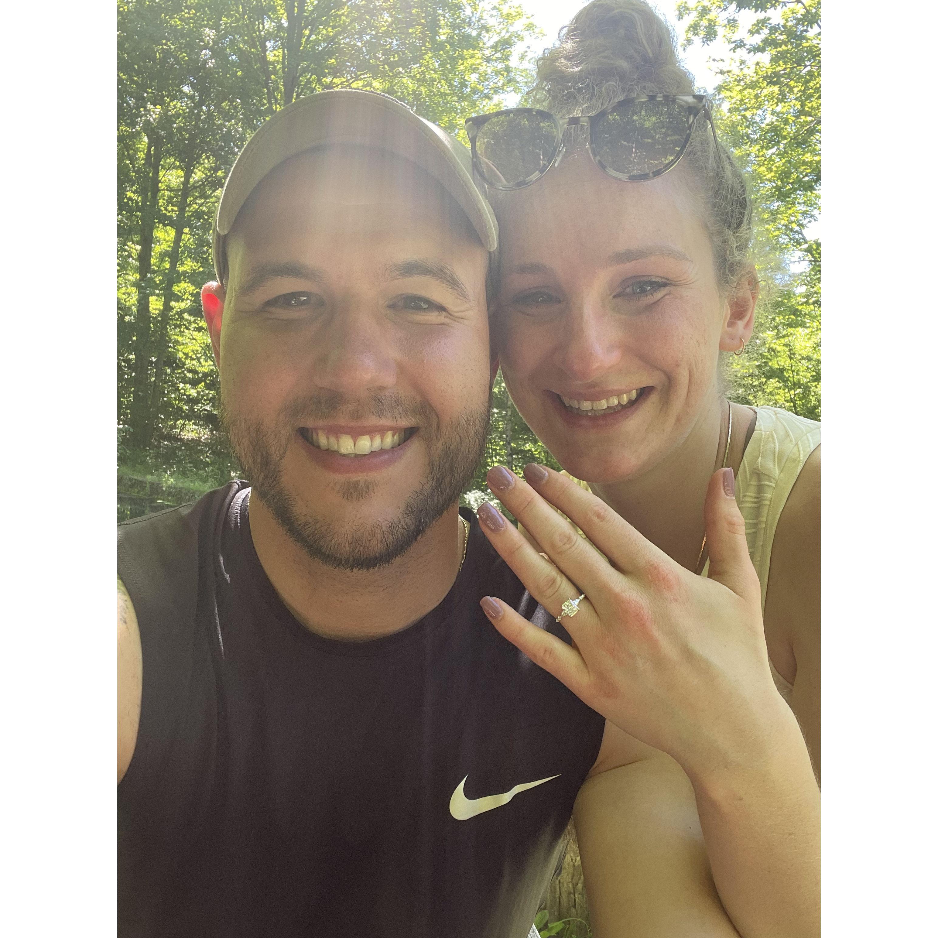 Right after Evan popped the question at Bedford Springs Resort!!!