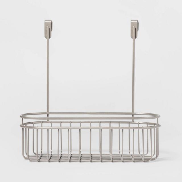 Over the Cabinet Hanging Storage Caddy Brushed Nickel - Threshold™