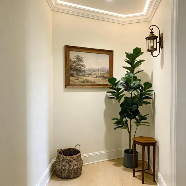 Artificial Fiddle Leaf Fig Tree with Planter for Indoor Outdoor Home Office