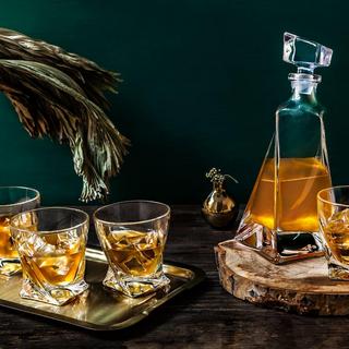 Atlas 5-Piece Whiskey Decanter Set