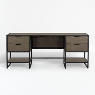 Oxford Shale Executive Desk with Outlet