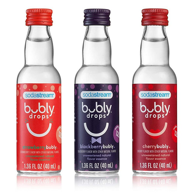 SodaStream bubly Drops Variety 3 Flavor Berry Bliss Variety Pack, 4 Fl Oz