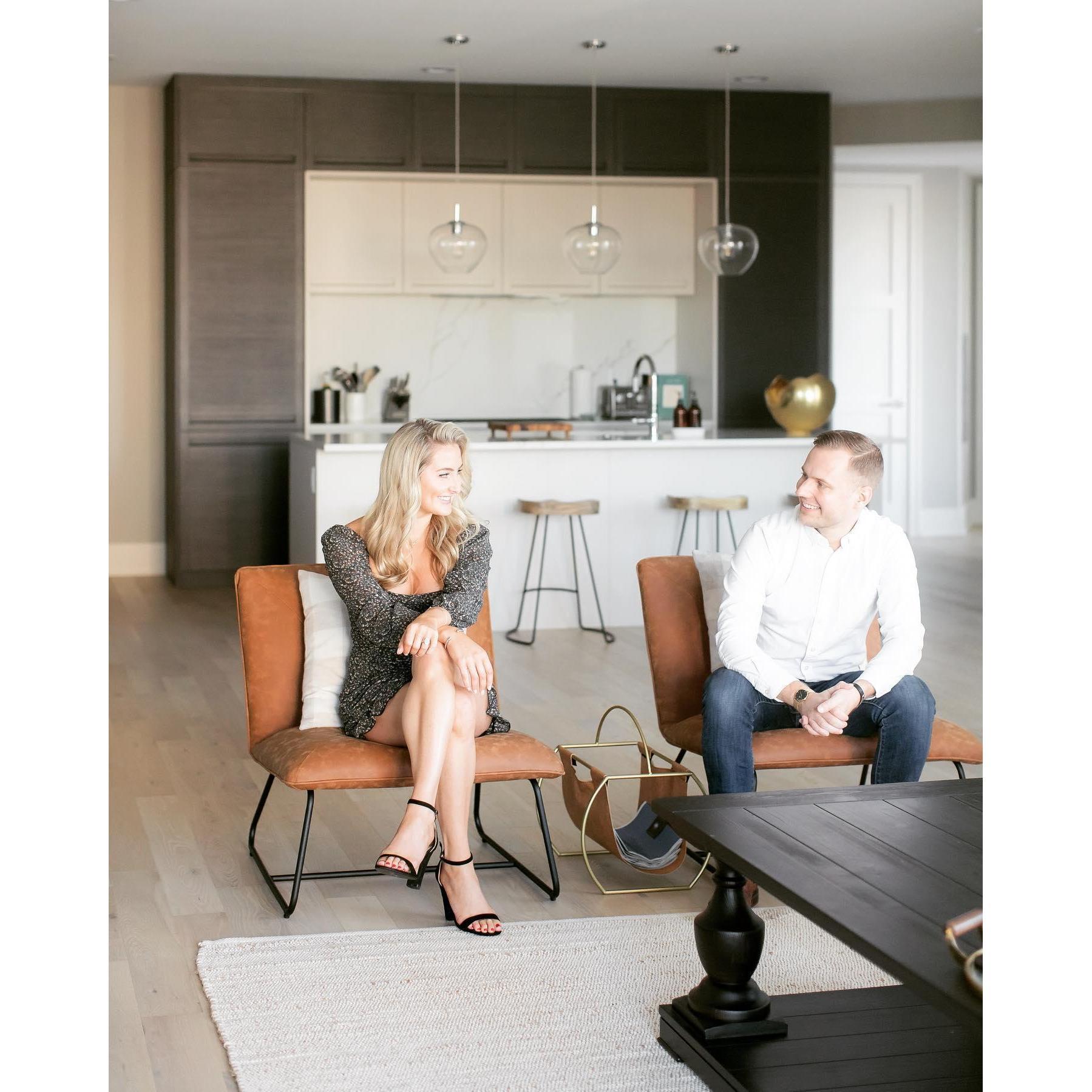 In need of much more space, we purchased our first home together in River West, Chicago a few months after tying the knot!