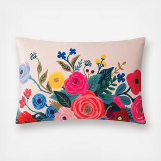 Floral Bouquet Lumbar Throw Pillow