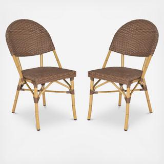 Indoor/Outdoor Side Chair, Set of 2