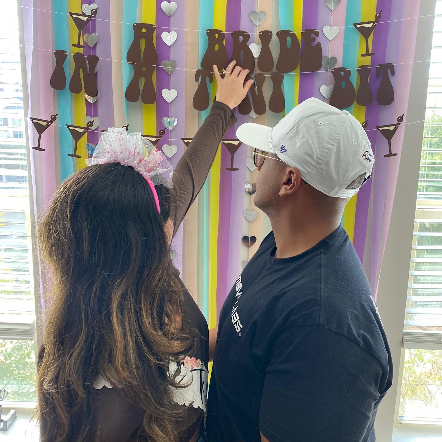 Erica’s friends threw us a lil engagement party. We felt so loved