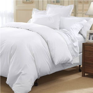 400 Thread Count Solid Sateen Duvet Cover: White, King