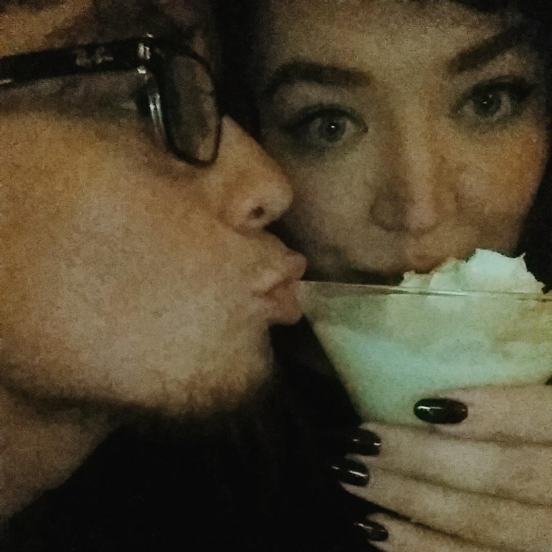 One of our first dates, when Alex first realized that Paul would eat half of whatever she didn't (or did) want.